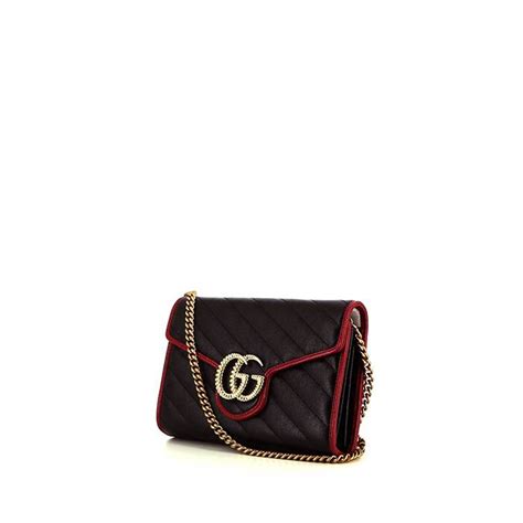 gucci marmont nera e rossa|Gucci GG Marmont .